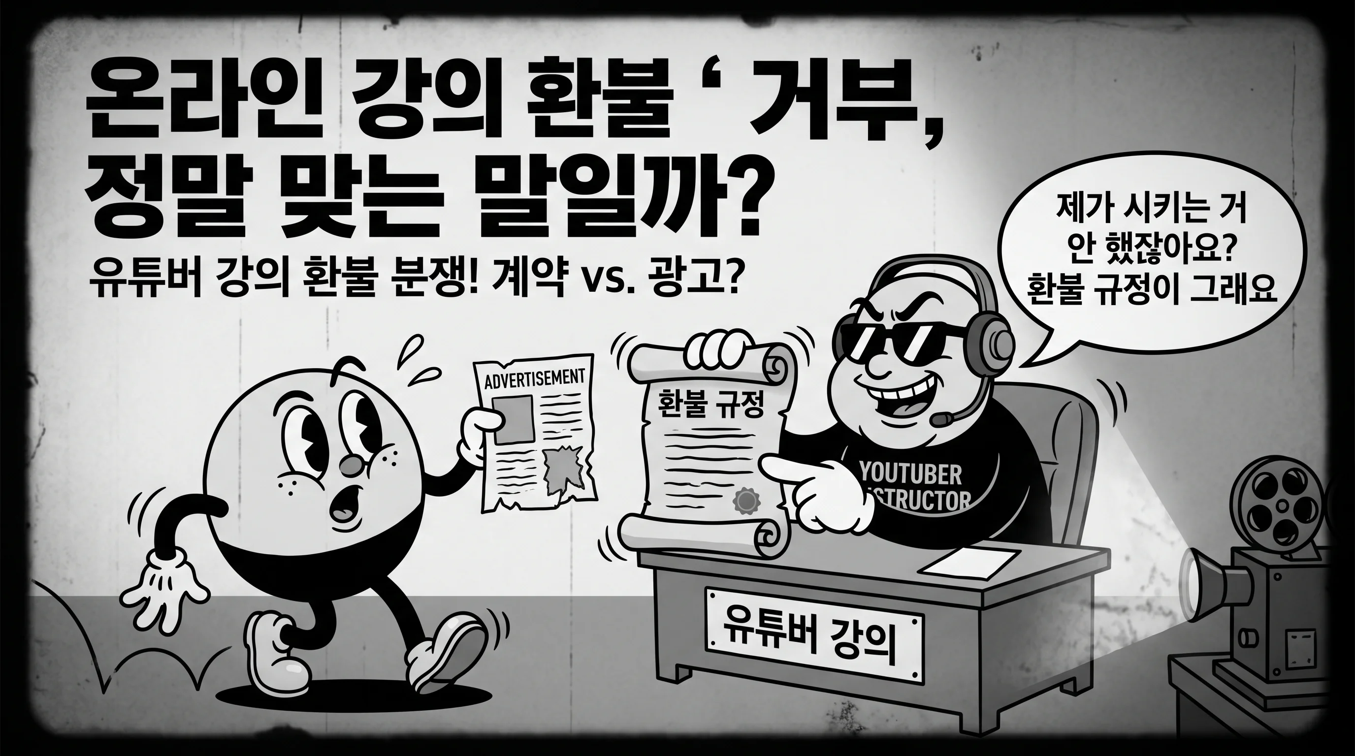 “과제를 안 해서 환불 불가” 답변 대처법
