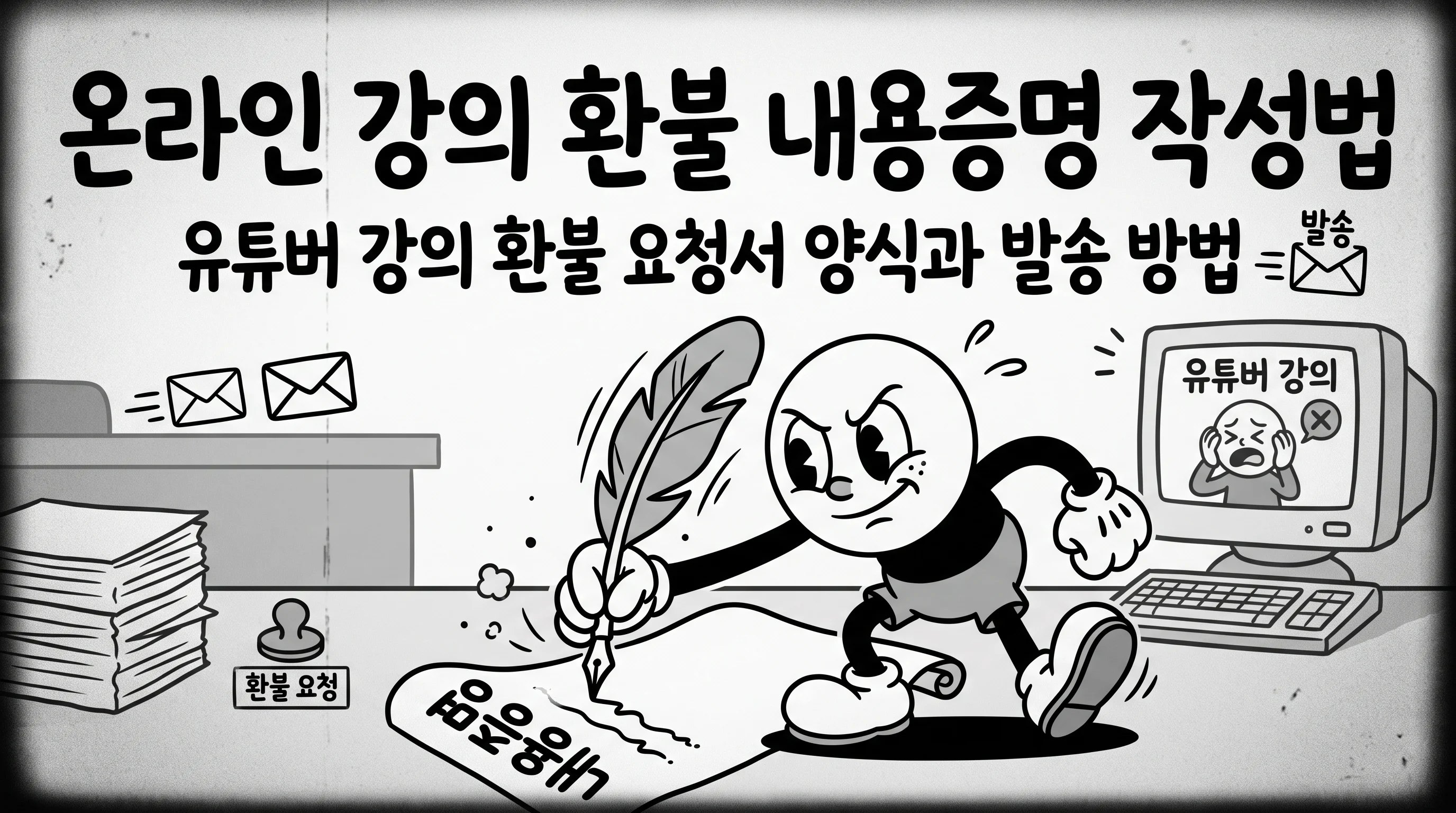 환불 내용증명 작성법 및 인터넷우체국 발송